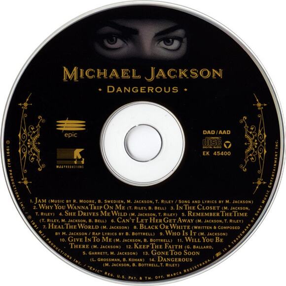 Michael Jackson Dangerous 1991 CD Album VG+ - Picture 3 of 5